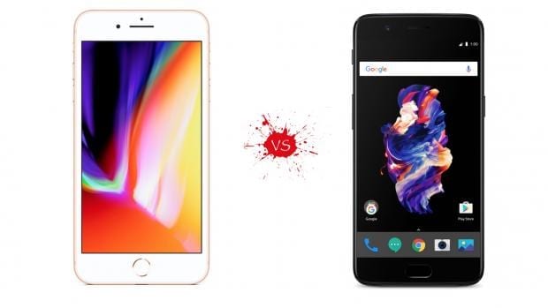 iPhone 8 Plus vs OnePlus 5 - Como eles se comparam? iPhone 8 Plus vs OnePlus 5 - Como eles se comparam?