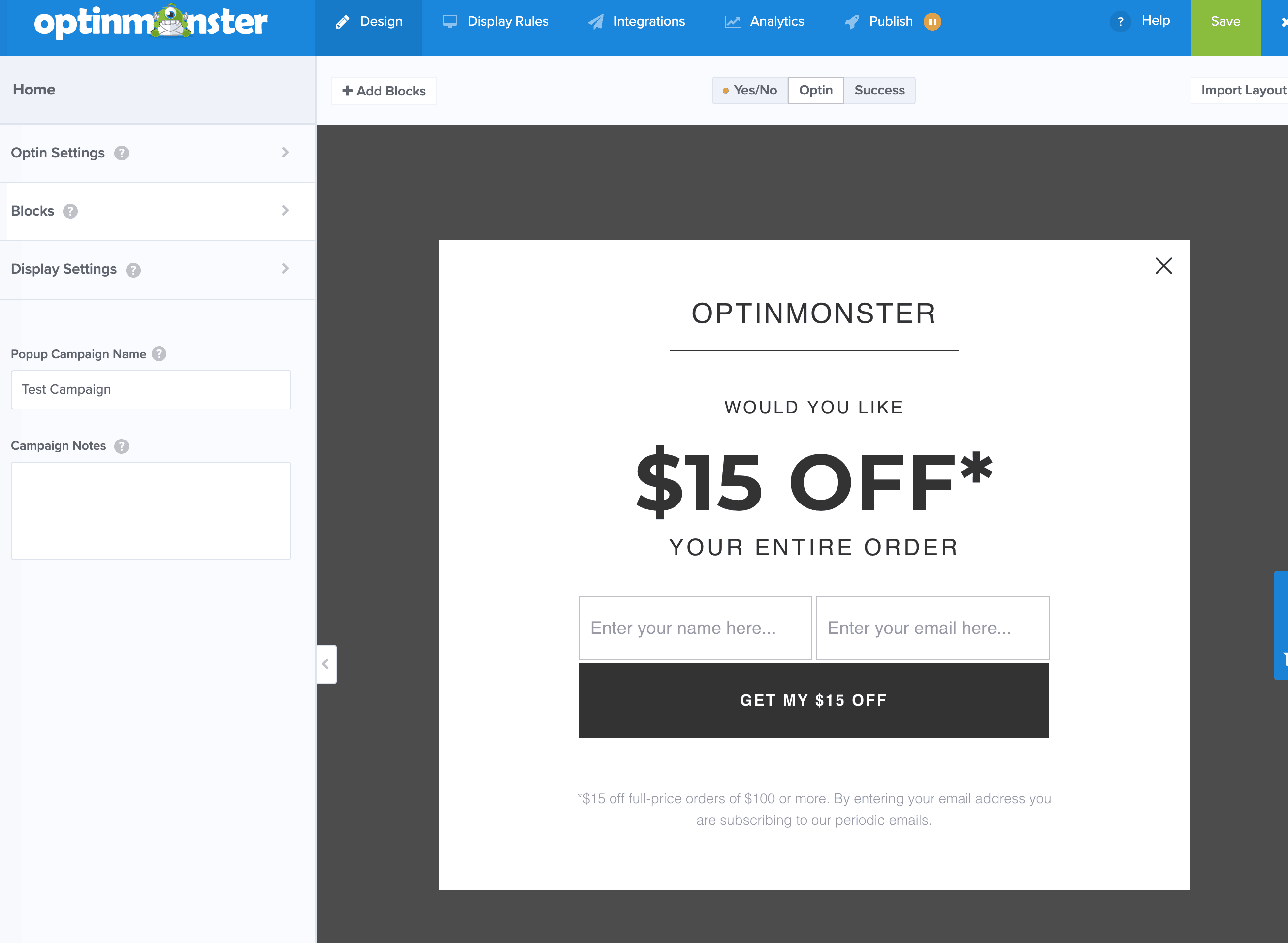 How To Make Your First OptinMonster Campaign 6