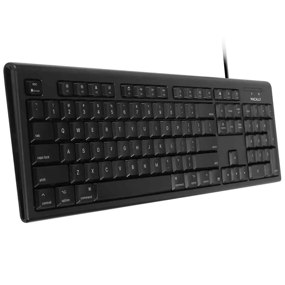 Macally Full-Size USB Wired Keyboard