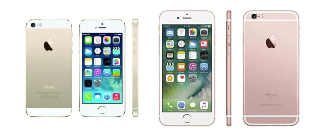 iphone 5s compared to 6