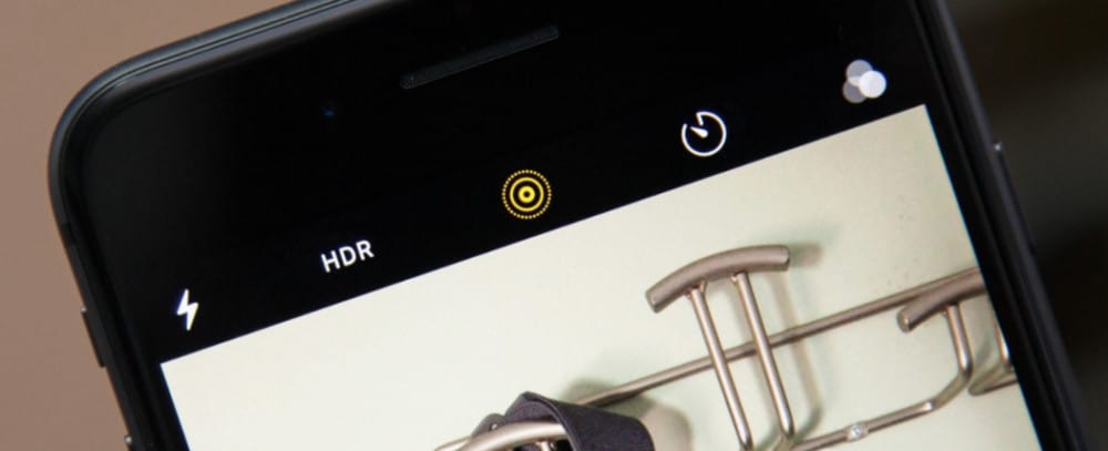 iphone hdr button