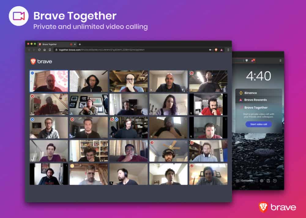 BRAVE Together – It's Like ZOOM & House Party, But It's Encrypted BRAVE Together
