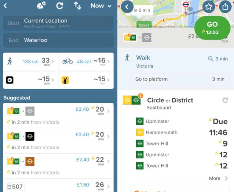 Citymapper er bedre enn Google Maps for byfolk citymapper reisetid planlegger