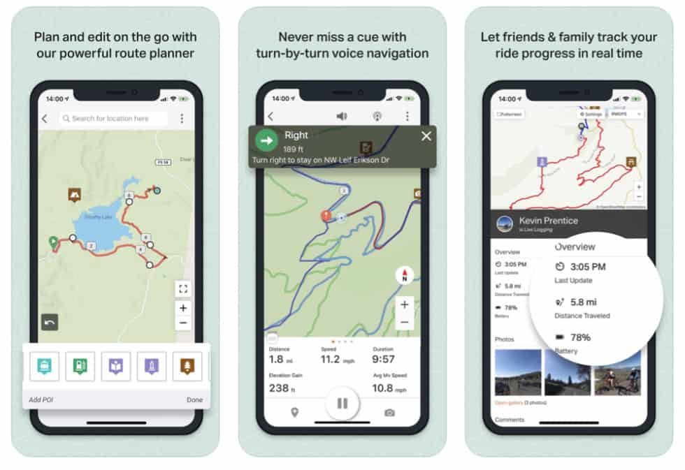 iphone cycling distance