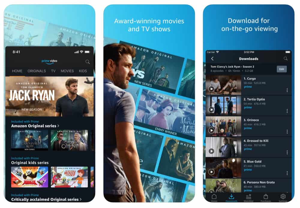 amazon prime video app download show