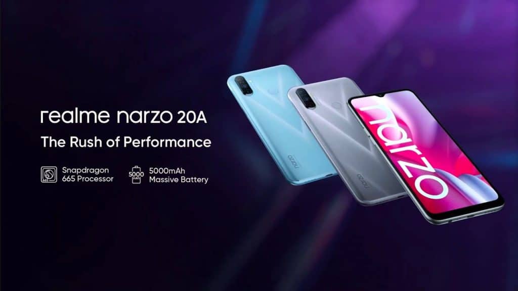 Realme Narzo 20 Series é oficial: especificações 100% confirmadas Narzos 20a