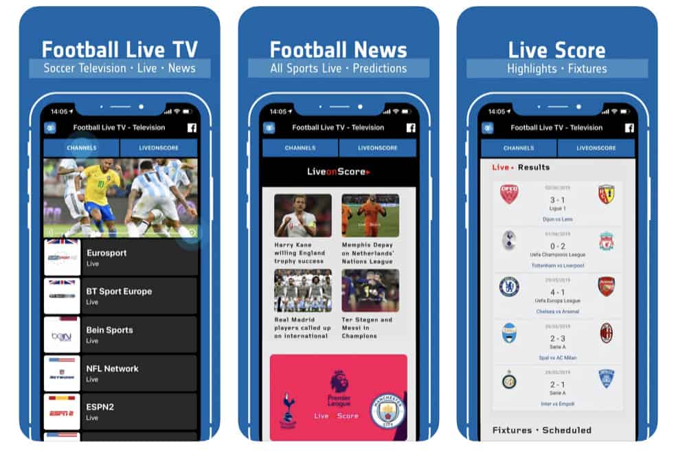 live football streaming tv app