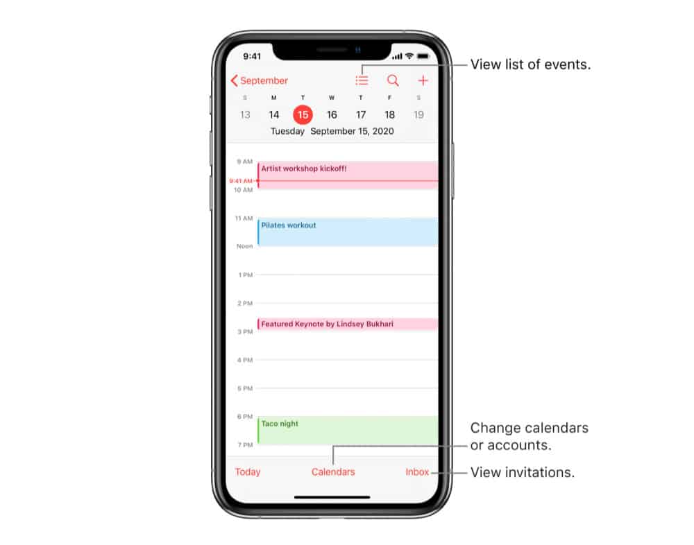 iPhoneでカレンダーの予定を削除する方法