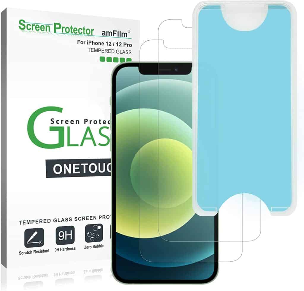 Best Screen Protector For iPhone 13: 2021’s Top Picks (Easy Installation) amFILM OneTouch Glass Screen Protector