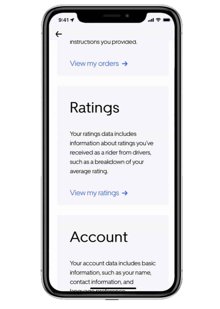 How To View Your Uber Rating