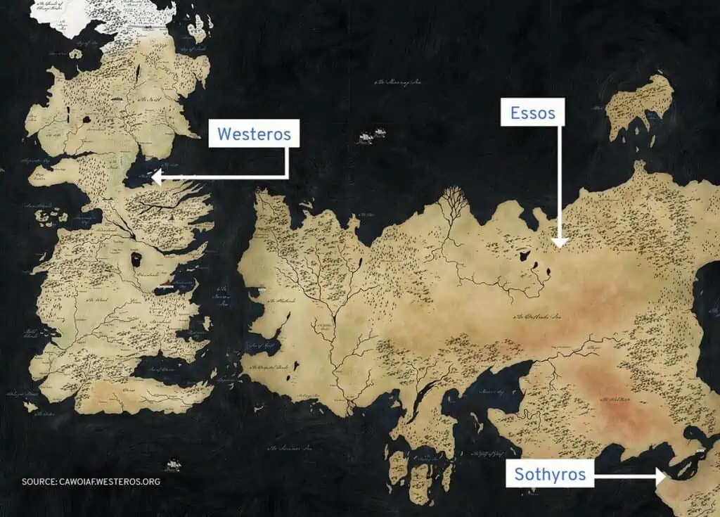 House of The Dragon Map Lets You Explore Westeros & Essos house of the dragon map