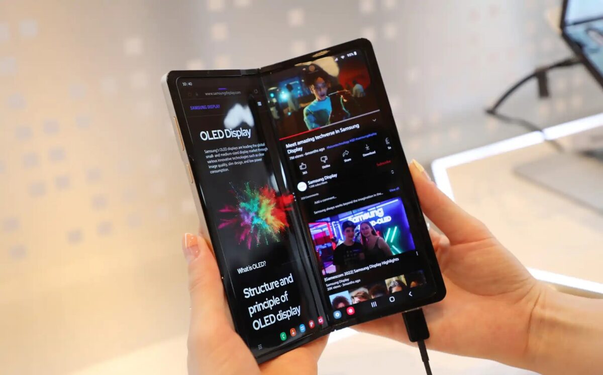 O Samsung Galaxy Z Fold 5 poderia vir com a nova tela dobrável de 360°? O Samsung Galaxy Z Fold 5 poderia vir com a nova tela dobrável de 360°?