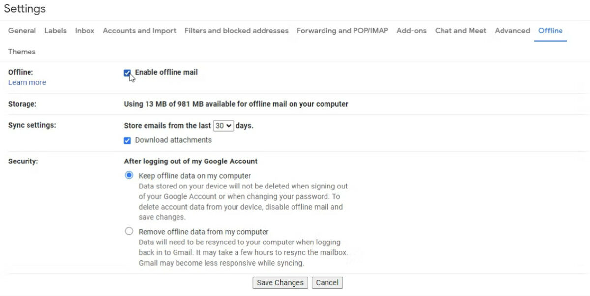 How To Use Gmail Offline: It Only Takes One Click! use gmail offline