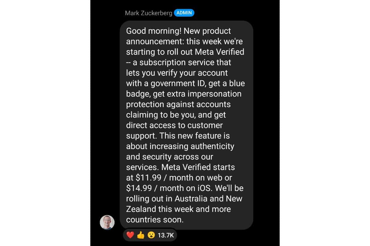Meta Verified: Paid Blue Tick Is Here For Facebook & Instagram