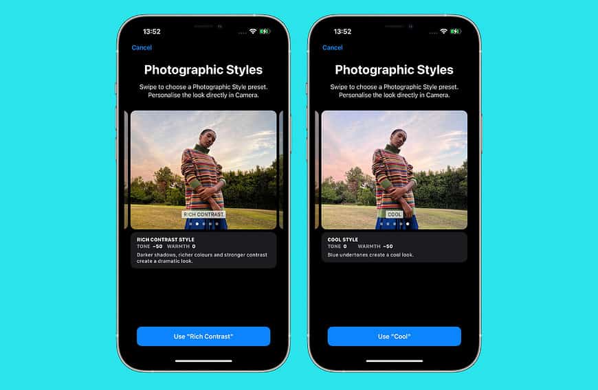 Photographic Styles on iPhone