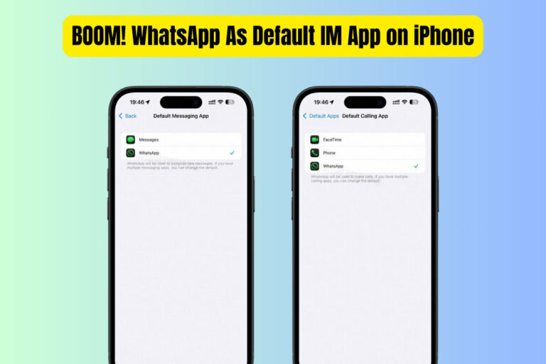 BOOM! WhatsApp As Default IM App on iPhone