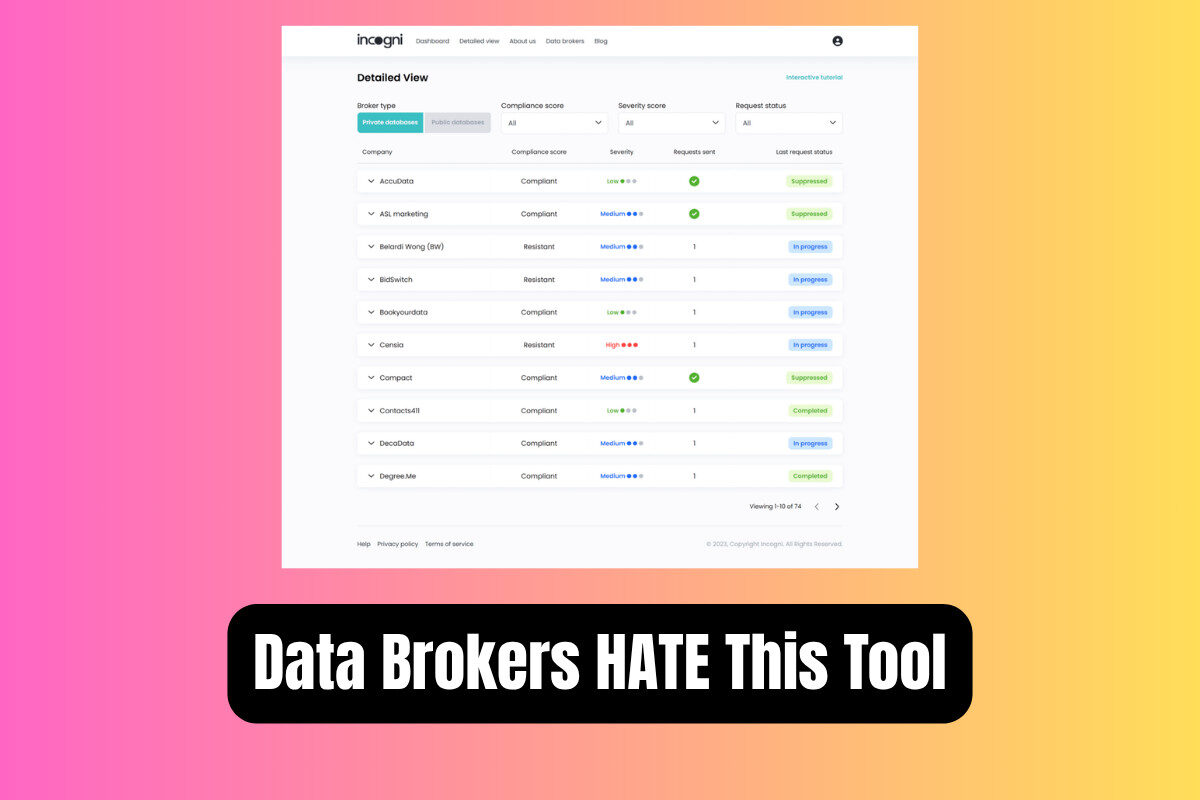 Screw Data Brokers Here’s How To Remove Your Data From The Web