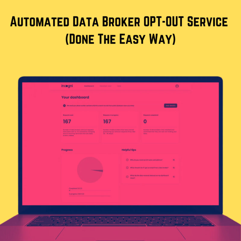 CCPA Opt-Out Tool California Automated Data Broker OPT-OUT Service (Done The Easy Way)