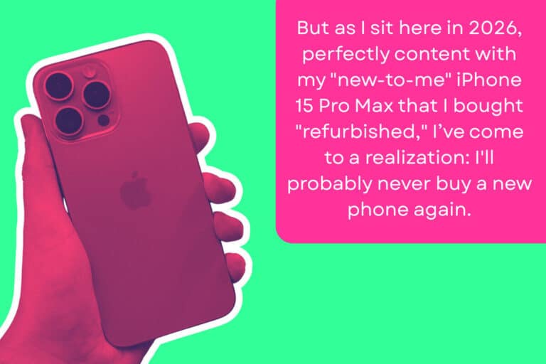 But as I sit here in 2026, perfectly content with my "new-to-me" iPhone 15 Pro Max that I bought "refurbished," I’ve come to a realization: I'll probably never buy a new phone again.