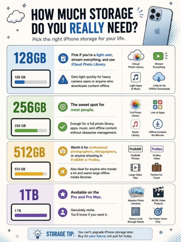 How much iPhone storage do you really need