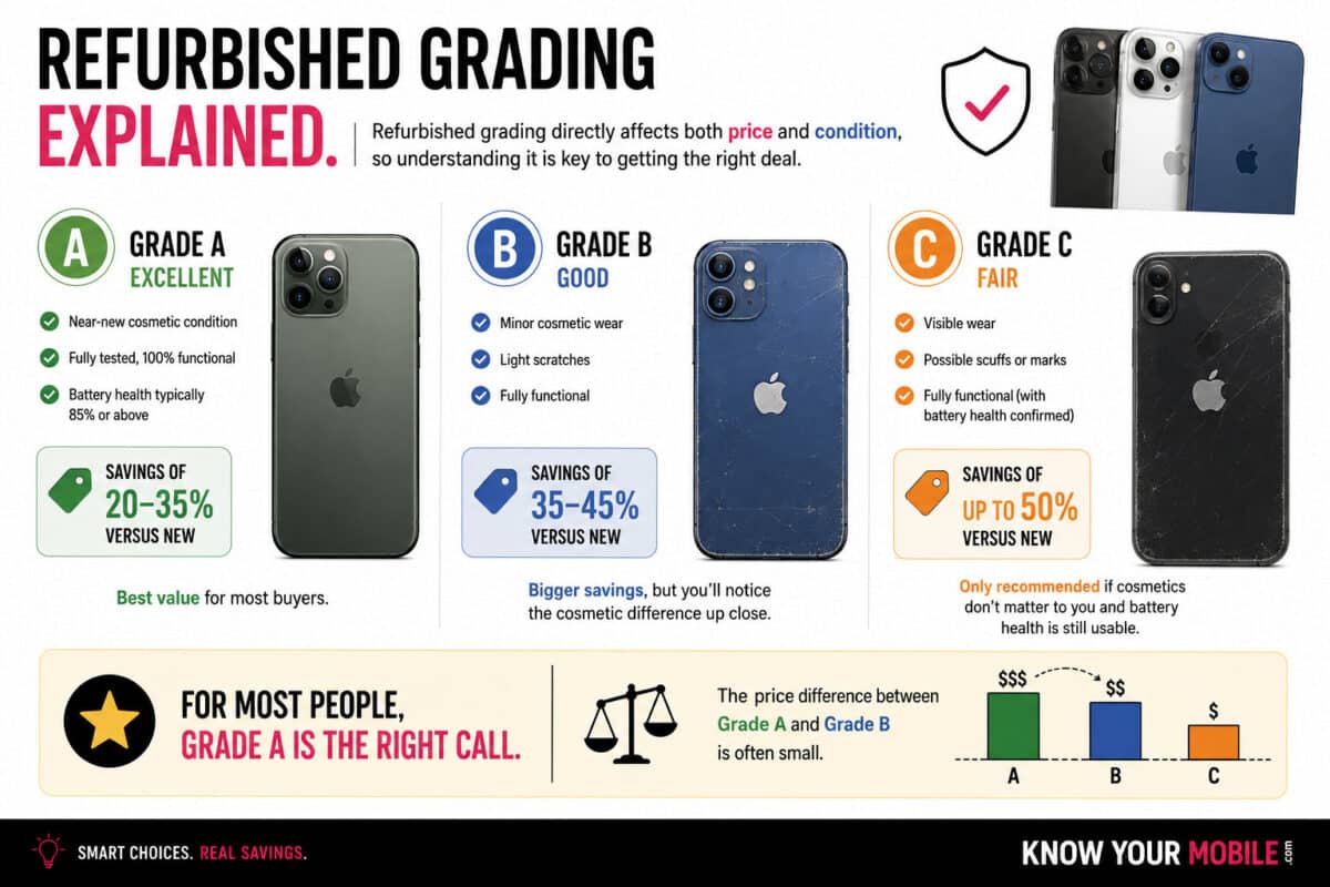 refurbished phone grading explained